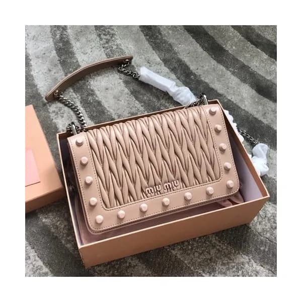 MiuMiu 2019 Matelasse Chain Shoulder Cross Bag,2… - 1