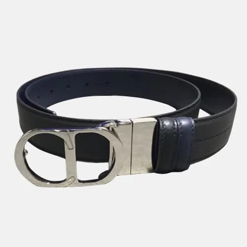 Christian Dior 2019 Mens CD Buckle Leather Belt - … - 1