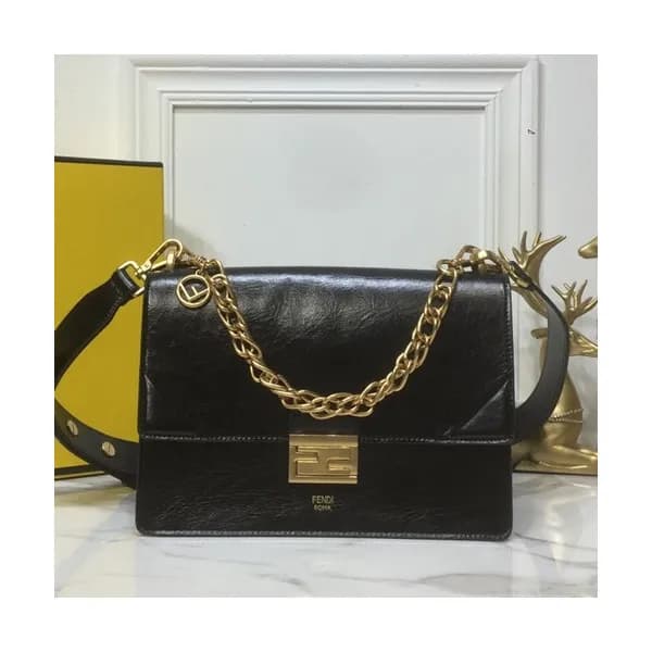 Fendi 2019 Kan U Leather Shoudler Cross Bag,25CM -… - 1