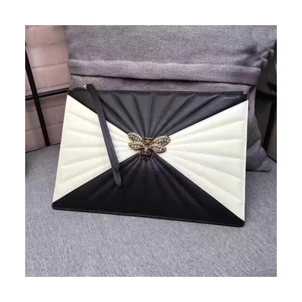Gucci 2019 Queen Margaret Leather Clutch Bag ,30CM… - 1
