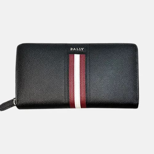 Bally 2019 Mens Leather Zip Round Wallet - 발리 남성용 … - 1