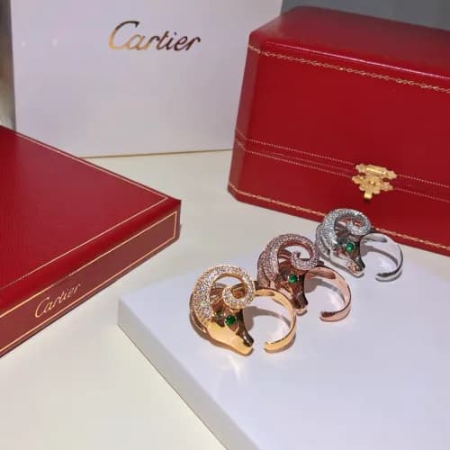 CARTIER Ring -까르띠에 여성용 18K 도금 골드 반지 CAR0029.컬러(옐로… - 1