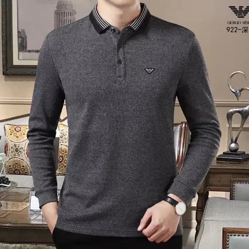 Armani 2019 Mens Cotton T-shirt - 알마니 2019 남성 코튼 긴… - 1