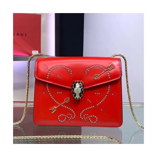 Bvlgari 2019 Serpenti Forever Chain Shoulder Bag,2… - 1