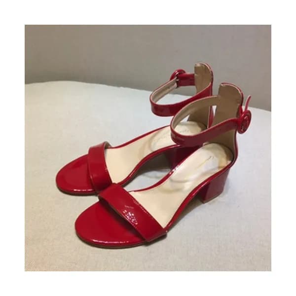 Gianvito Rossi 2019 Ladies Leather Middle Heel San… - 1