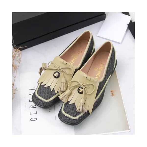 Chanel 2019 Ladies Denim & Leather Loafer - 샤넬 201… - 1