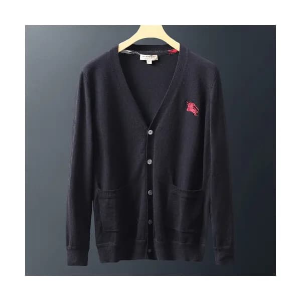 Burberry 2019 Mens Retro Logo Wool Cardigan - 버버리 … - 1