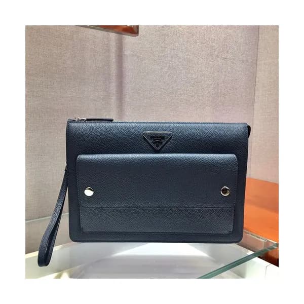 Prada 2019 Leather Mens Clutch Bag ,30CM - 프라다 201… - 1