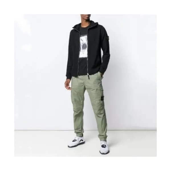 Stone Island 2020 Mens Logo Casual Cotton Pants - … - 1