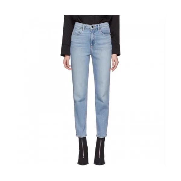Alexsander Wang Womens Logo Classic Denim Pants - … - 1