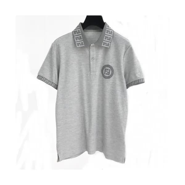[펜디]Fendi 2020 Mens Logo Casual Cotton Polo Short … - 1