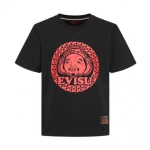 [에비수]Evisu 2020 Mens Evisukuro Cotton Short Sleeve…