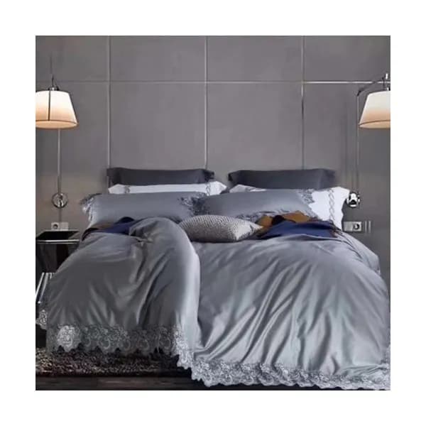 Versace 2020 Supima Cotton & Lace Bedding 4 Set - … - 1