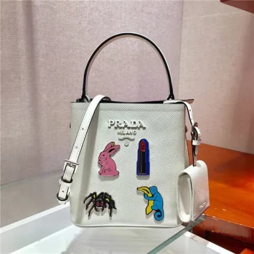 Prada 2020 Women's Leather Tote Shoulder Bag,1… - 1