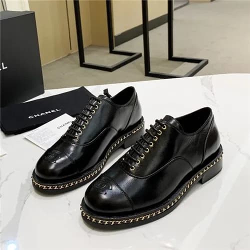 Chanel 2020 Women's Leather Oxford Shoes - 샤넬 … - 1