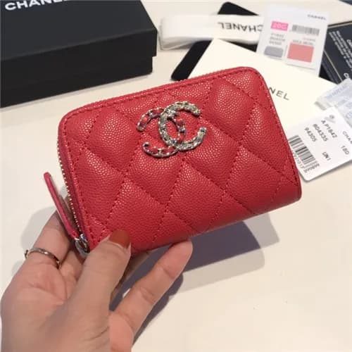 Chanel 2021 Women's Leather Coin purse/Card pu… - 1