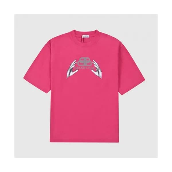 Balenciaga Mm/Wm Logo Cotton Short Sleeved Tshirt… - 1