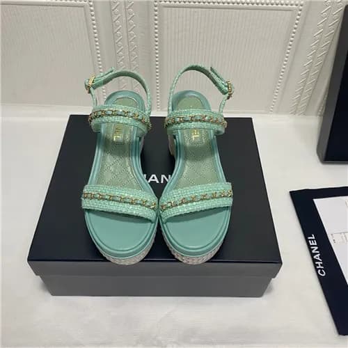 [매장판]Chanel 2021 Women's Leather Sandal,CHAS05… - 1