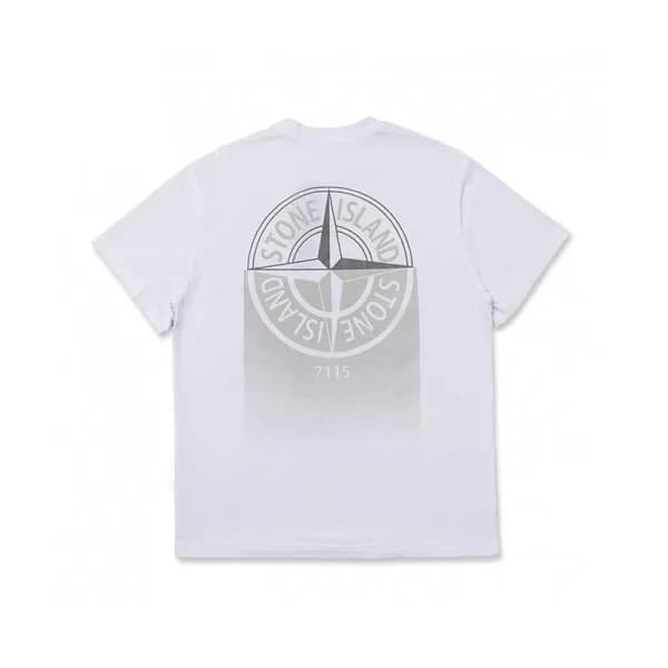 Stone Island Mens Crew-neck Cotton Short Sleeved … - 1