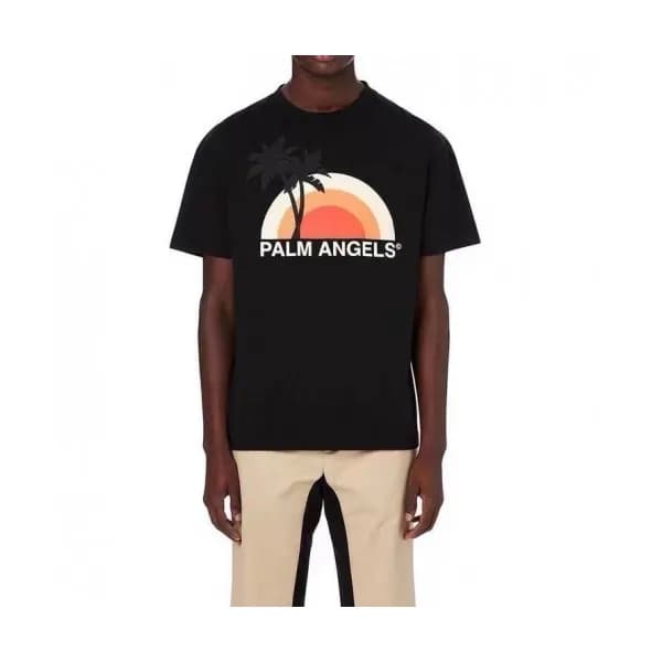 Palm Angels Mm/Wm Logo Cotton Short Sleeved Tshir… - 1