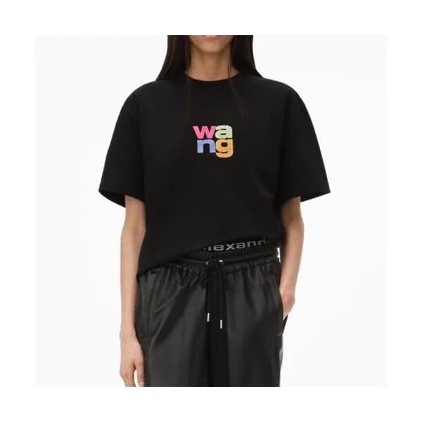 Alexsander Wang Mm/Wm Logo Short Sleeved Tshirts … - 1
