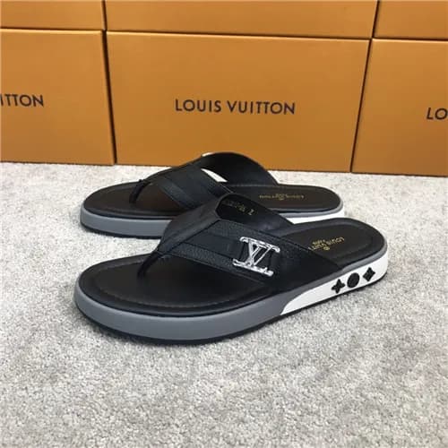 Louis Vuitton 2021 Men's Leather Slipper,LOUS2… - 1