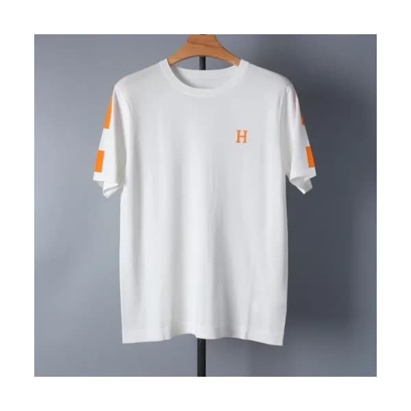 [유니크]Hermes Mens Crew-neck Short Sleeved Tshirts … - 1