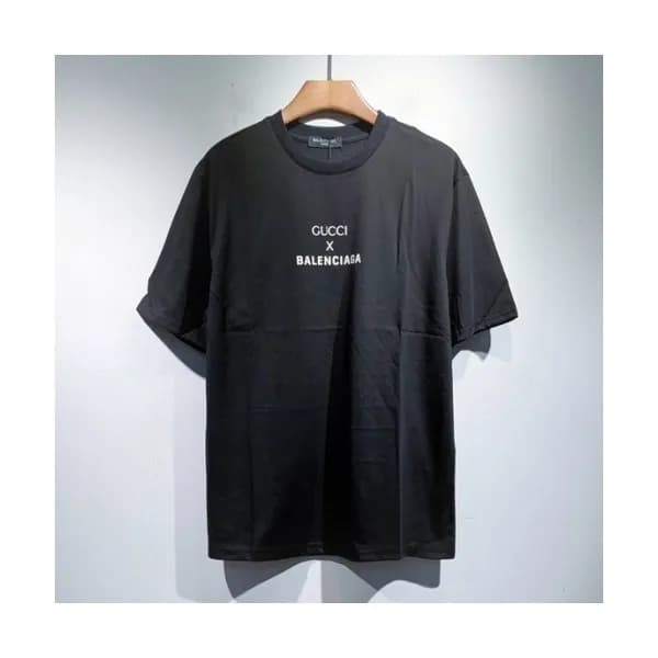 Gucci Mm/Wm Logo Short Sleeved Tshirts Black - 구찌… - 1