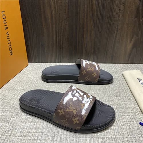 Louis Vuitton 2021 Men's Leather Slipper,LOUS2… - 1
