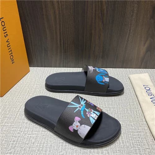 Louis Vuitton 2021 Men's Leather Slipper,LOUS2… - 1
