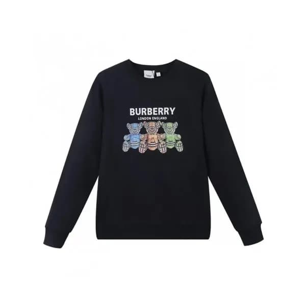 Burberry Mm/Wm Logo Casual Cotton Tshirts Black -… - 1