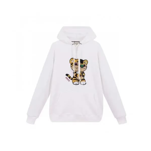 Gucci Mm/Wm Logo Casual Hoodie White - 구찌 2021 남/… - 1