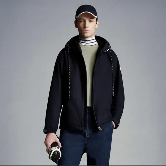 Moncler Mens Logo Casual Jackets Black - 몽클레어 202… - 1