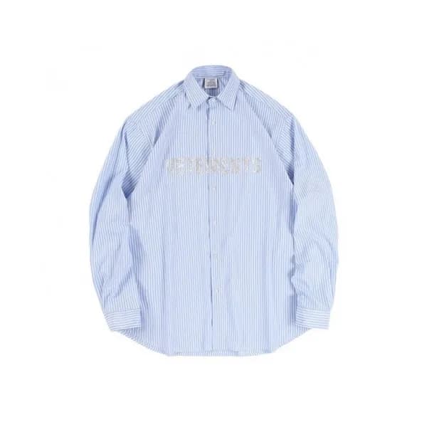 Vetements Unisex Logo Cotton Short Sleeved Oversiz… - 1
