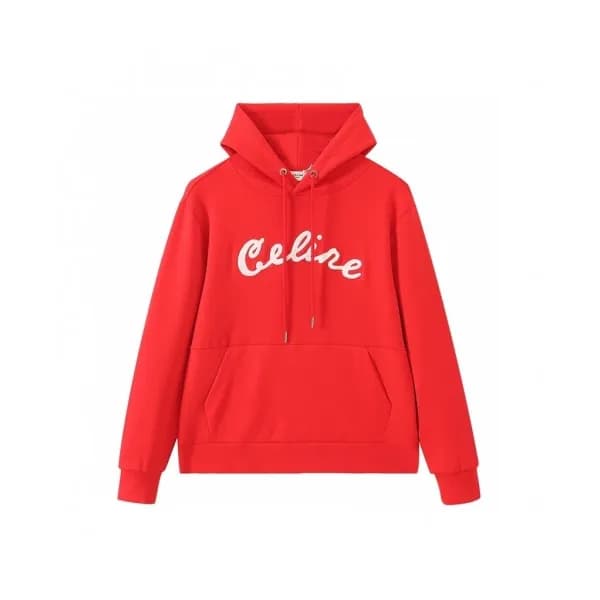 Celine Mm/Wm Cotton Hoodie Red - 셀린느 2021 남/녀 로고 코… - 1