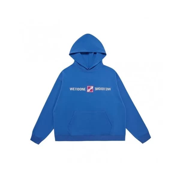WELLDONE Mm/Wm Retro Logo Hoodie Blue - 웰던 2021 남… - 1