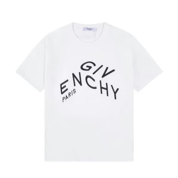 지방시 남성 크루넥 화이트 반팔티 - Mens White Tshirts - giv0666x - 1