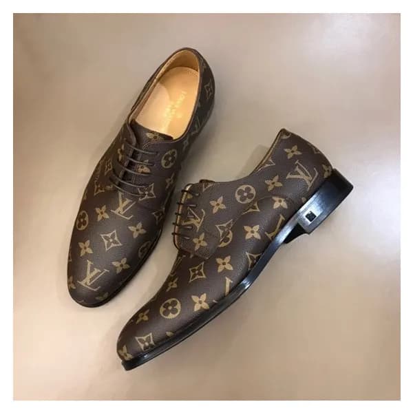 루이비통 남성 모노그램 브라운 옥스퍼드 - Mens Brown Oxford - lou043… - 1