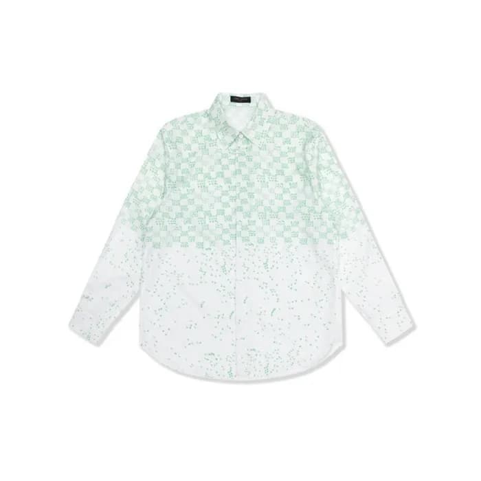 루이비통 남성 그린 셔츠 - Louis vuitton Mens Green Tshirts -… - 1
