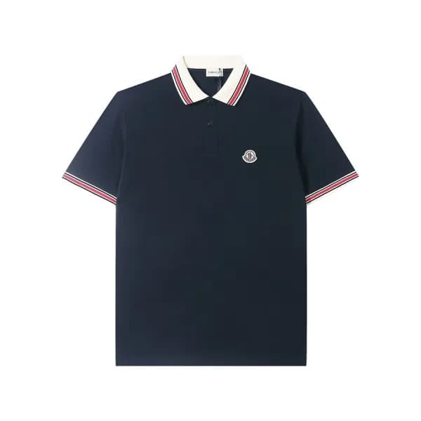 몽클레어 남성 네이비 폴로 반팔티 - Mens Navy Tshirts - moc02486x - 1