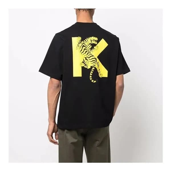 겐조 남/녀 블랙 크루넥 반팔티 - Unisex Black Tshirts - ken0201… - 1