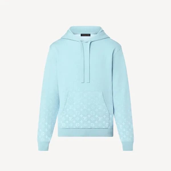 루이비통 남자 베이직 블루 후드티 - Louis vuitton Mens Blue Hoodi… - 1