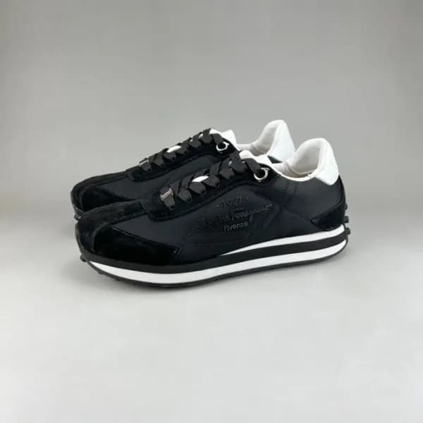 페라가모 남성 블랙 스니커즈 - Ferragamo Mens Black Sneakers - … - 1