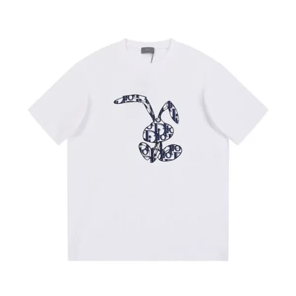디올 남성 화이트 크루넥 반팔티 - Dior Mens White Tshirts - di26… - 1