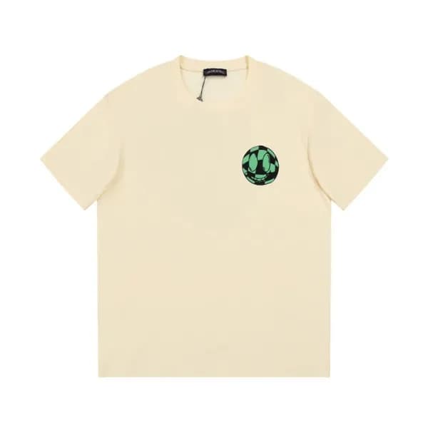 크롬하츠 남성 아이보리 크루넥 반팔티 - Chrom Hearts Mens Ivory Sho… - 1