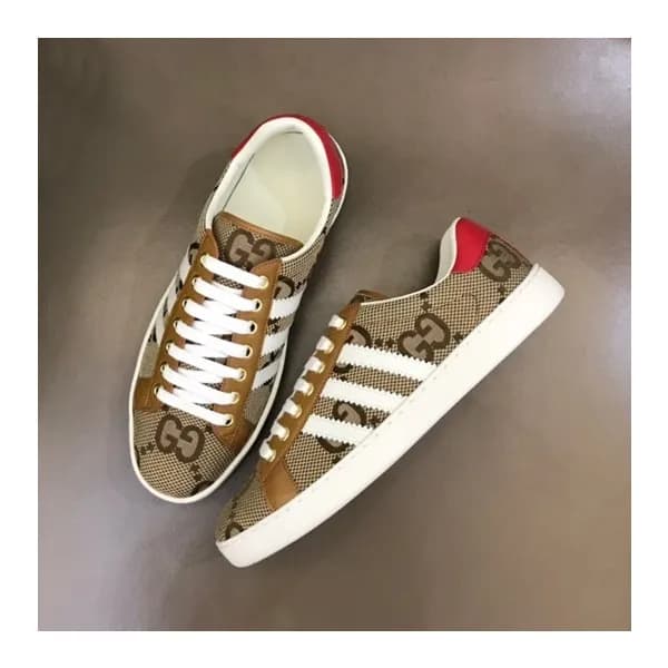 구찌 남/녀 브라운 스니커즈 - Gucci Unisex Brown Sneakers- gu5… - 1