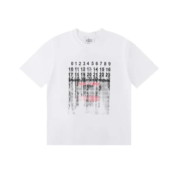 메종마르지엘라 남/녀 크루넥 화이트 반팔티 - Maison Margiela Unisex W… - 1