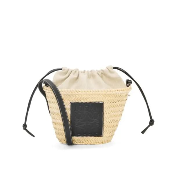 로에베 여성 블랙 라탄백 - Loewe Womens Black Shoulder Bag - … - 1