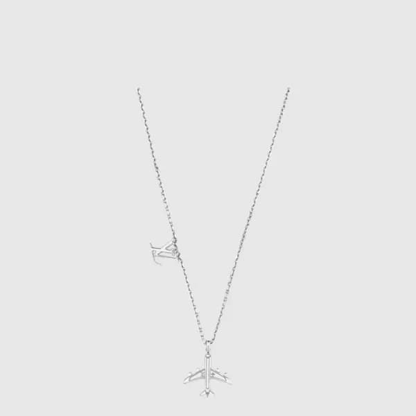 루이비통 남성 플레인 목걸이 - Louis vuitton Mens Plane Necklac… - 1
