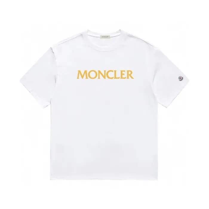 몽클레어 남성 화이트 크루넥 반팔티 - Moncler Mens White Tshirts -… - 1